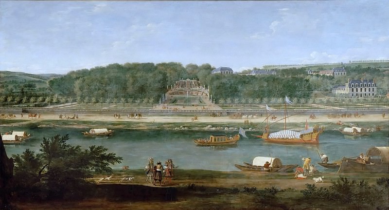 Adam Frans van der Meulen -- View of the park and chateau at Saint-Cloud, Château de Versailles