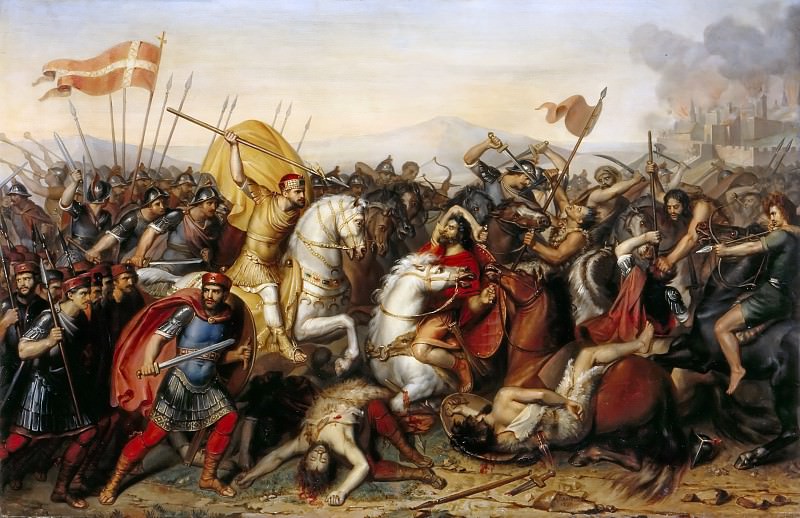 Jean-Joseph Dassy -- Battle of Saucourt-en-Vimeu, July 881, Château de Versailles