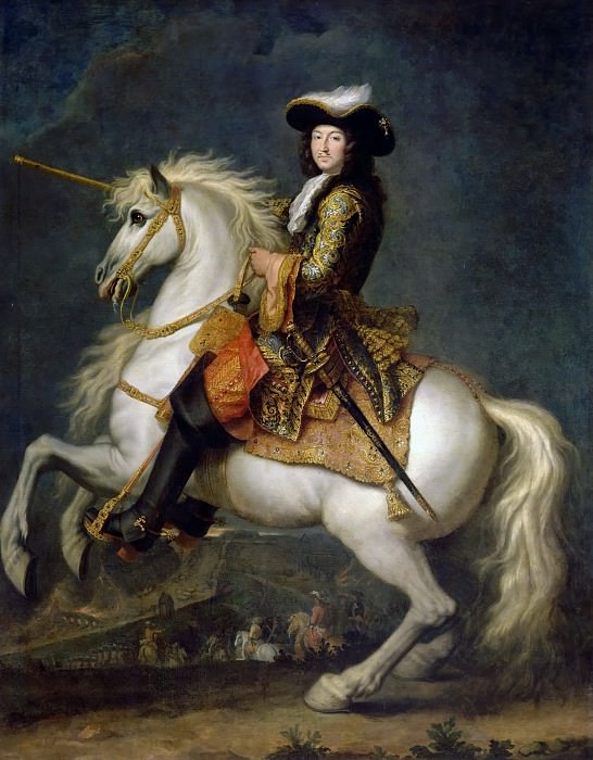 René-Antoine Houasse -- Louis XIV, King of France and Navarre, on Horseback, Château de Versailles