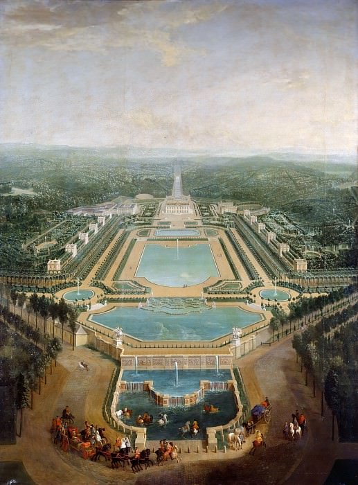 Пьер-Дени Мартен -- Вид на дворец и сады в Марли, Версальский дворец