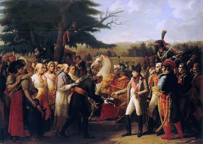 Anne-Louis Girodet de Roucy-Trioson -- Napoleon Receiving the Keys of Vienna at Schönbrunn, 13 November 1805, Château de Versailles
