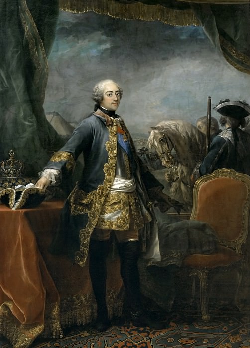 Шарль ван Ло -- Людовик XV, король Франции, Версальский дворец