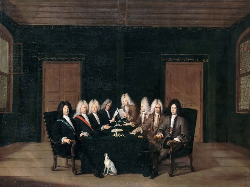 Иоганн Рудольф Хубер -- Полномочные представители на Баденском конгрессе в 1714 году, Версальский дворец
