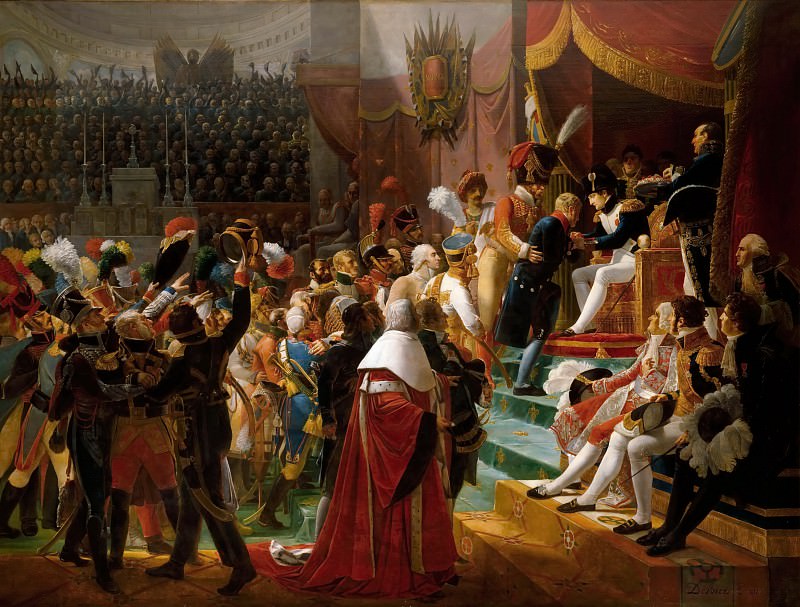 Jean Baptiste Debret -- First distribution of the Legion of Honor at the Eglise des Invalides, by the Emperor, 14 July 1804, Château de Versailles