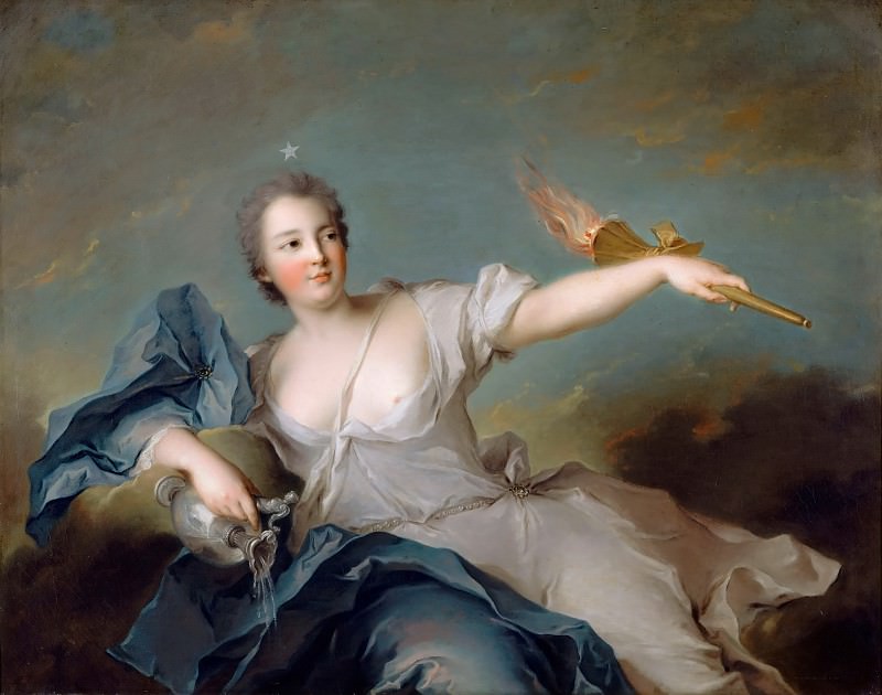 Jean-Marc Nattier -- Marie-Anne de Nesle, Marquise of Tournelle, Duchess of Chateauroux , Château de Versailles