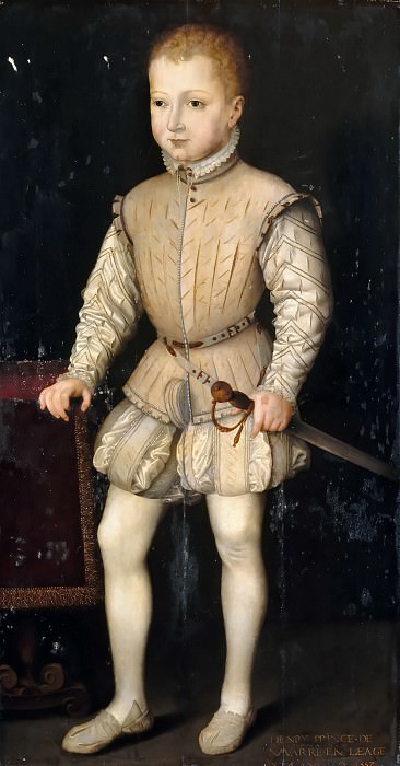 François Bunel the Younger -- Henri IV as a Child, at Age 4, during his stay in Paris with his parents in 1557, while Prince of Navarra, Château de Versailles
