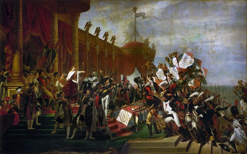 David, Jacques Louis -- The Oath of the Army after the distribution of the Eagles on the Champs de Mars, December 5, 1804, Château de Versailles