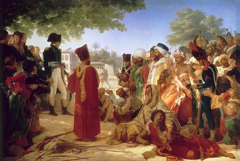Pierre Guérin -- Napoleon Bonaparte Pardoning the Rebels in Cairo, October 30, 1798, Château de Versailles