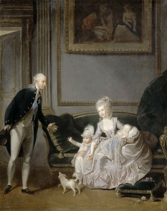 Cibot, Edouard -- La famille du duc d’Orléans au Palais-Royal, 1776, Château de Versailles
