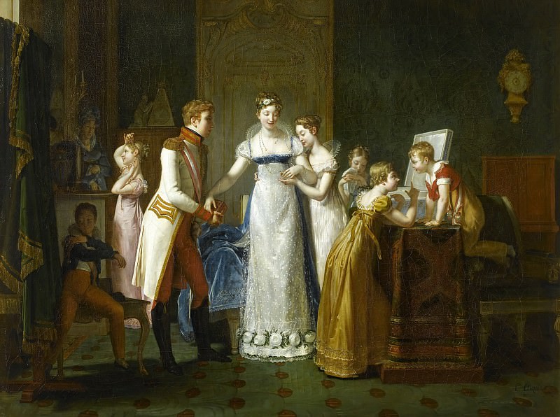 Полина Озу -- Прощание Марии-Луизы с семьей, Версальский дворец