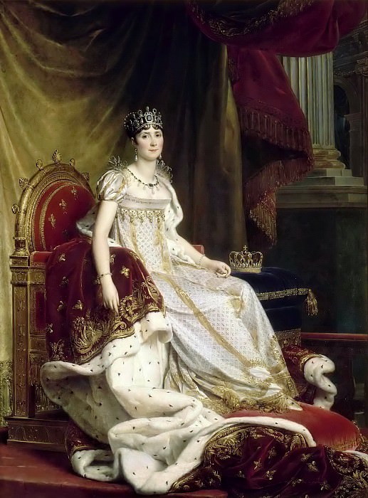 Франсуа Жерар -- Императрица Жозефина Богарне, сидящая на троне, Версальский дворец