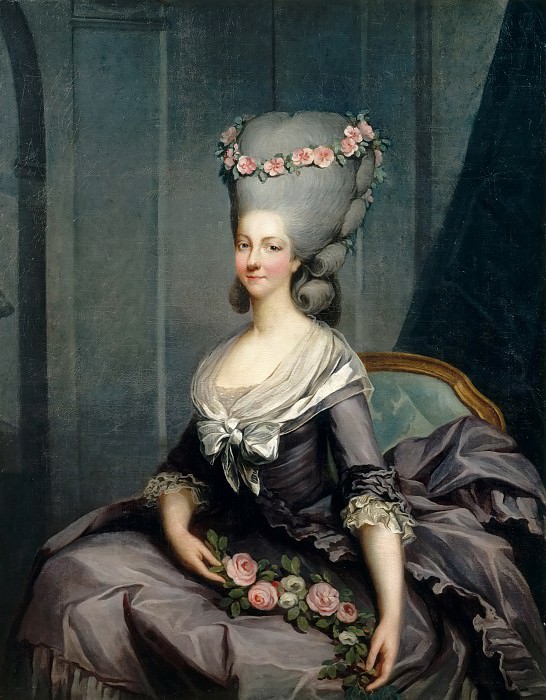 Antoine-François Callet -- Portrait of Marie Louise of Savoy , Château de Versailles