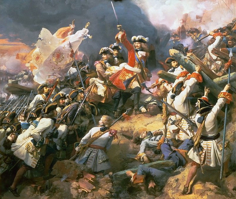 Жан Ало -- Победа герцога Виллара над принцем Савойским Евгением в битве при Денене в 1712 году, Версальский дворец