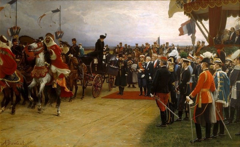 Альбер-Пьер Деван -- Смотр войск Николаем II в Бетени 21 сентября 1901 года, Версальский дворец
