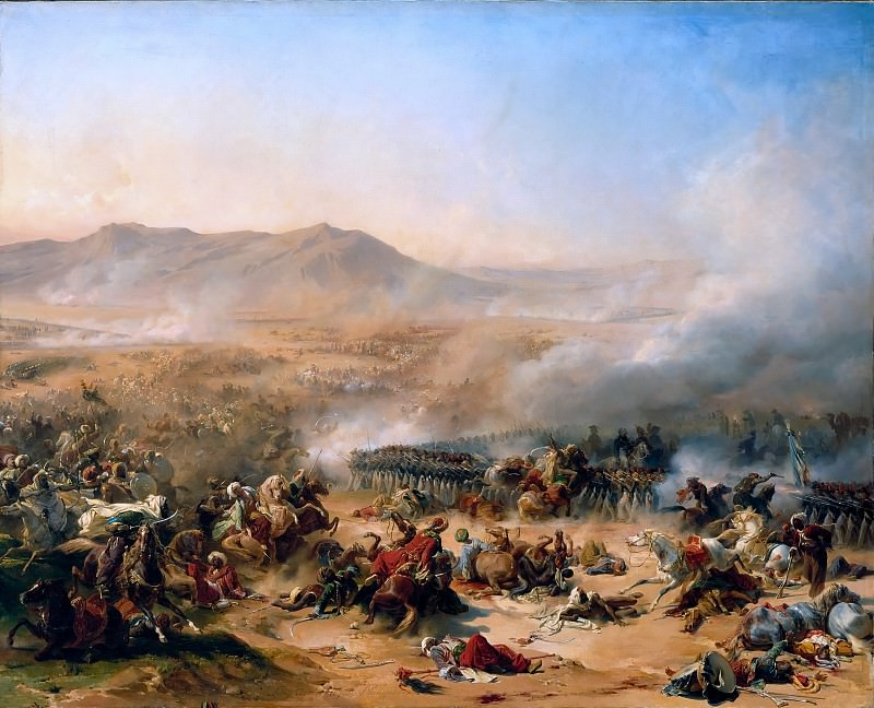 Léon Cogniet and Félix Henri Emmanuel Philippoteaux -- Battle of Mont Thabor, 16 April 1799, Château de Versailles