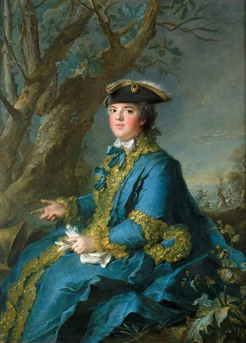 Жан-Марк Наттье -- Луиза-Елизавета Французская , герцогиня Пармская, Версальский дворец
