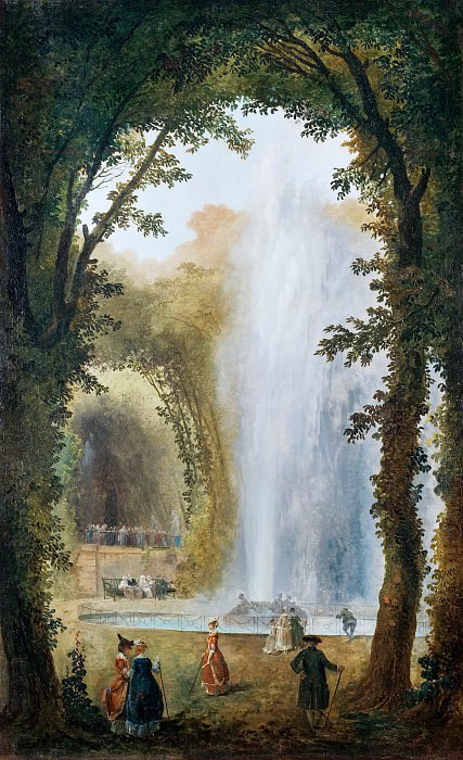 Robert,Hubert -- Le jet d’eau du bosquet des muses a Marly-The fountain in the Grove of the muses in Marly, Château de Versailles