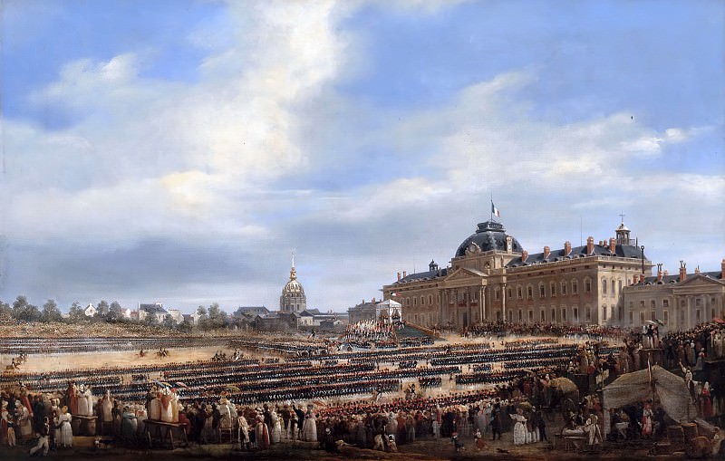 Франсуа Дюбуа -- Распределение флагов национальной гвардии в 1830 году, Версальский дворец
