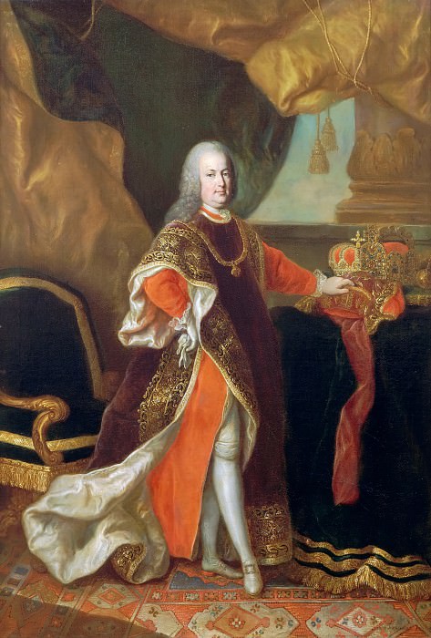 Attributed to Anton von Maron -- Portrait of Francis I, Emperor of the Holy German Empire, King of bohemia and Hungary, dressed in the Order of the Golden Fleece, Château de Versailles