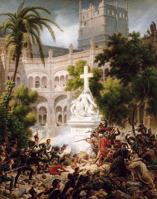 Louis Francois Lejeune -- Episode from the Seige of Saragossa: Assault on San Engracia, 8 February 1809, Château de Versailles