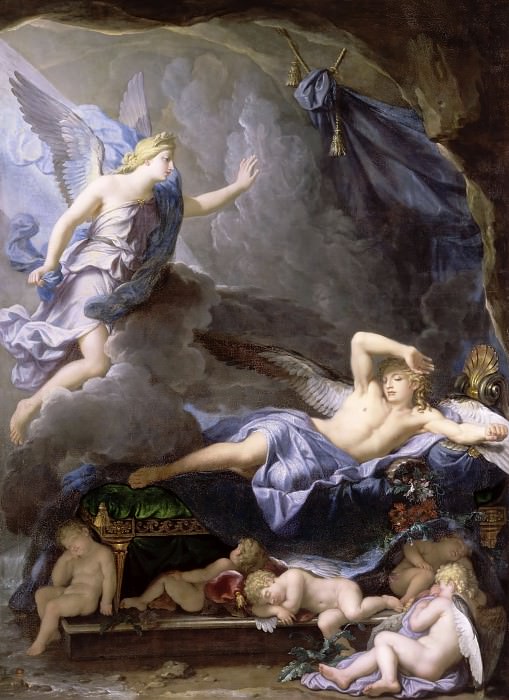 Рене-Антуан Уасс -- Ирида и спящий Морфей, Версальский дворец