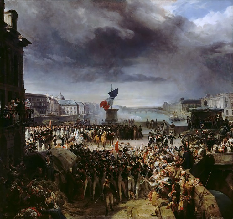 Леон Конье -- Национальная гвардия выступает из Парижа в сентябре 1792 года, Версальский дворец