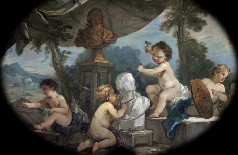 Шарль-Жозеф Натуар -- Аллегория скульптуры, Версальский дворец