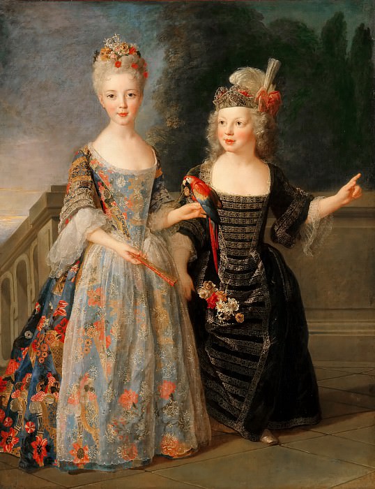 Алексис-Симон Белль -- Катрин и Эжен де Бетизи, будущие принцесса Монтобан и маркиз Мезьер, Версальский дворец