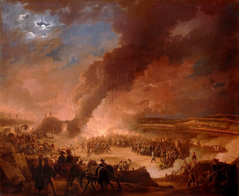 Луи-Альбер-Жислен Баклер д’Альб -- Наполеон I посещает солдатские бивуаки в вечер перед битвой при Аустерлице 1 декабря 1805, Версальский дворец