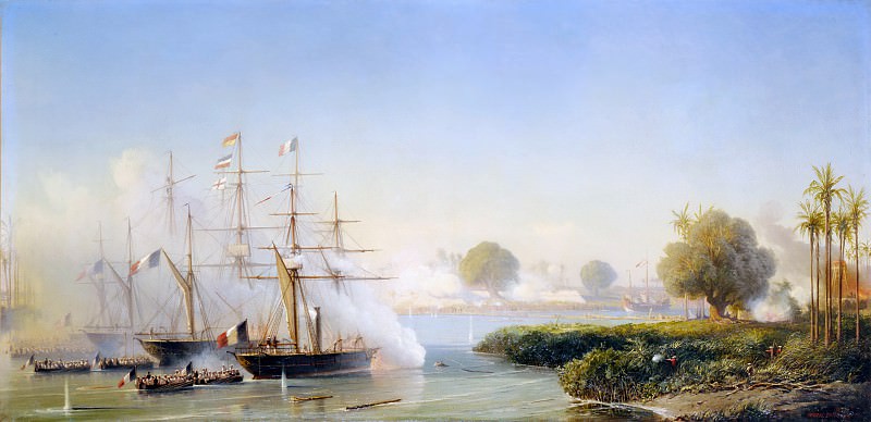 Antoine Léon Morel-Fatio -- Taking of the citadel at Saigon, 17 February 1859, Château de Versailles