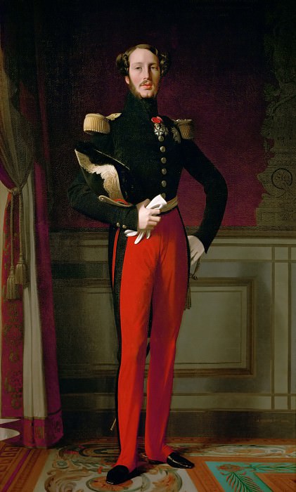 Ingres, Jean Auguste Dominique -- Ferdinand Philippe, Duc d’Orleans, son of Louis-Philippe, king of the French. Oil on canvas, Château de Versailles