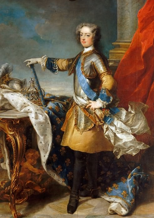 Жан-Батист ван Ло -- Людовик XV, король Франции и Наварры , Версальский дворец