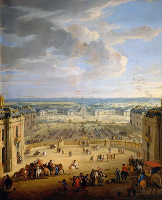 Jean-Baptiste Martin the elder -- View of the stables of the chateau, Château de Versailles