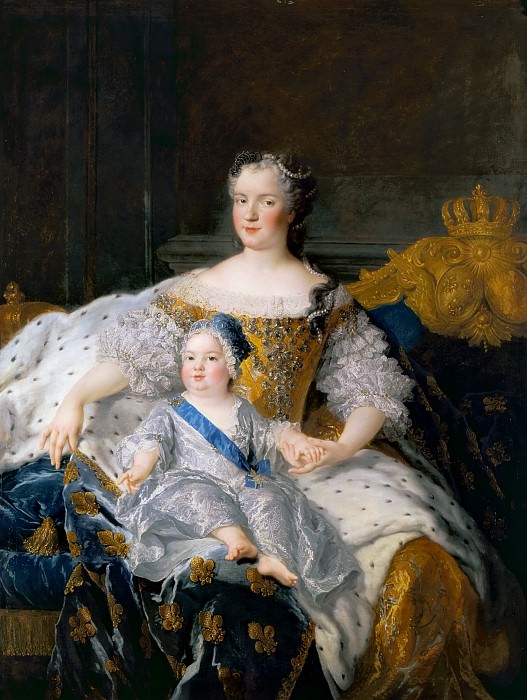 Alexis-Simon Belle -- Marie Leszczynska, reine de France, et le Dauphin, Château de Versailles