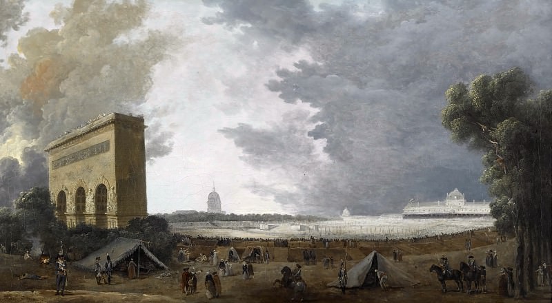 Robert, Hubert -- Fête de la Fédération au Champ de Mars, 14 juillet 1790, Château de Versailles