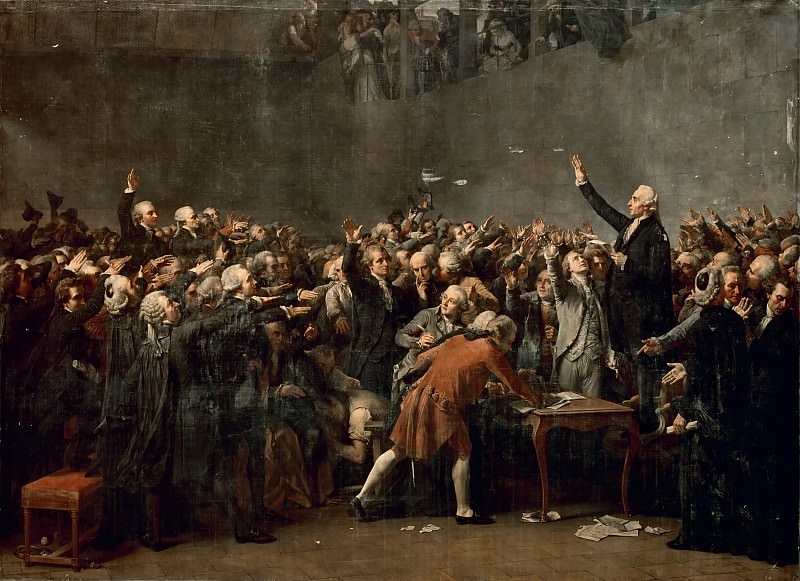 Огюст Кудер -- Клятва в зале для игры в мяч 20 июня 1789, Версальский дворец