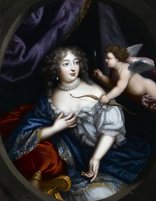 Attributed to Pierre Mignard I -- Françoise Athénaïs de Rochechouart, Marquise de Montespan , Château de Versailles