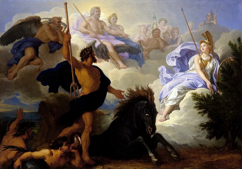Рене-Антуан Уасс -- Спор между Минервой и Нептуном об наименовании Афин, Версальский дворец