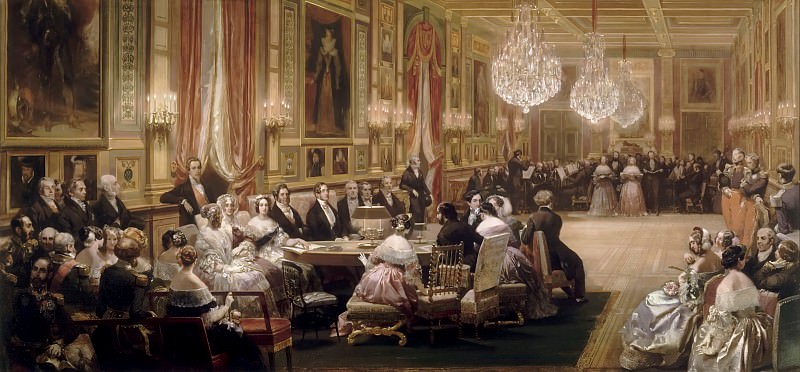 Эжен-Луи Лами -- Концерт в Зале Гизов во дворце Э в 1843 году, Версальский дворец