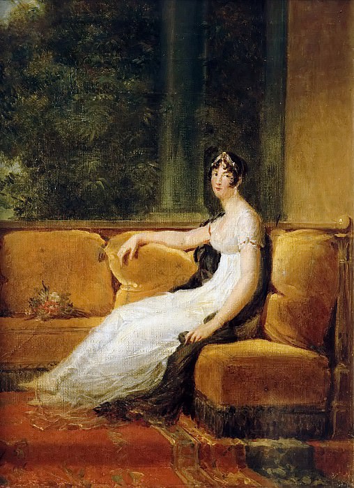 Baron François Gérard -- Empress Josephine, Seated on a Couch at Malmaison, Château de Versailles