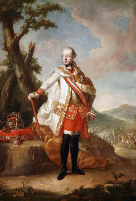 Attributed to Anton von Maron -- Portrait of Joseph II, Emperor of Austria , wearing the Order of the Golden Fleece, Château de Versailles