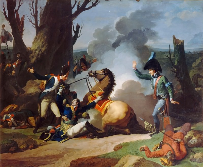 Jean François Pierre Peyron -- Death of General Valhubert, 2 December 1805, Château de Versailles