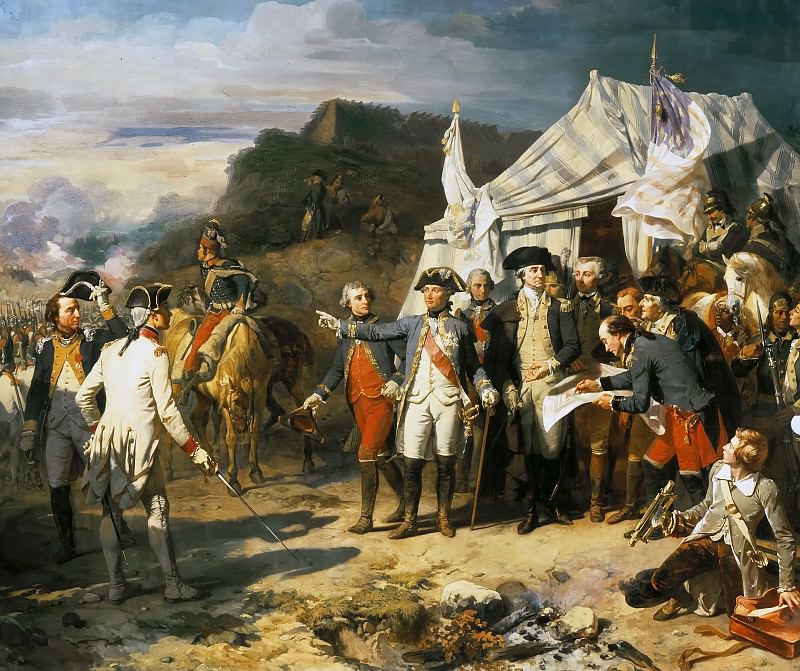 Auguste Couder -- Siege of Yorktown, 17 October 1781, Château de Versailles