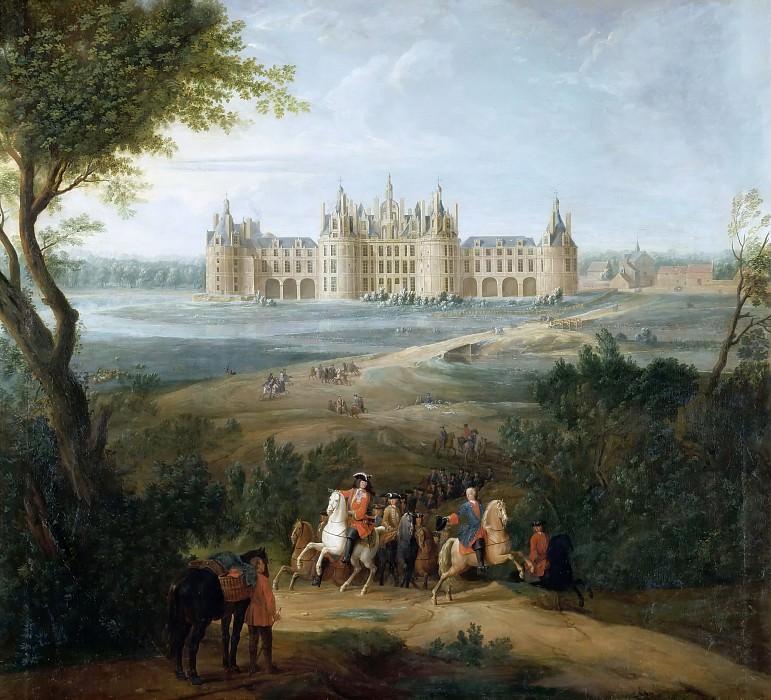 Пьер-Дени Мартен -- Вид на замок Шамбор со стороны парка, Версальский дворец