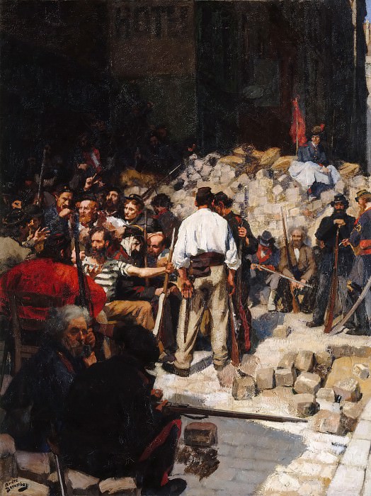 Andre Devambez -- The Barricade, Commune of Paris, May 1871, Château de Versailles