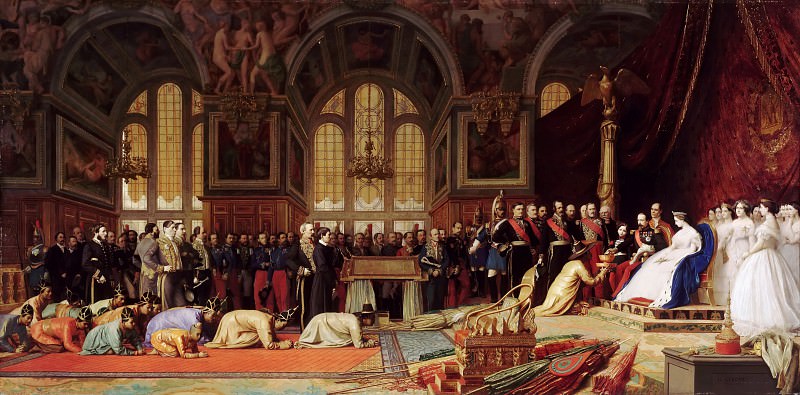 Жан-Леон Жером -- Приём сиамских послов в Фонтенбло 27 июня 1861 года, Версальский дворец
