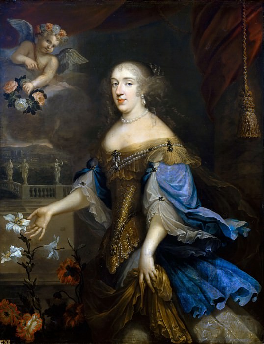 Anonymous French painter of the school of Pierre Mignard I -- Anne-Marie-Louise d’Orleans, Duchess of Montpensier, called ’La Grande Mademoiselle’, Château de Versailles