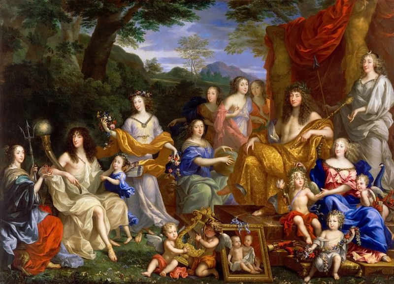 Жан Нокре -- Аллегорический портрет семьи Людовика XIV, Версальский дворец