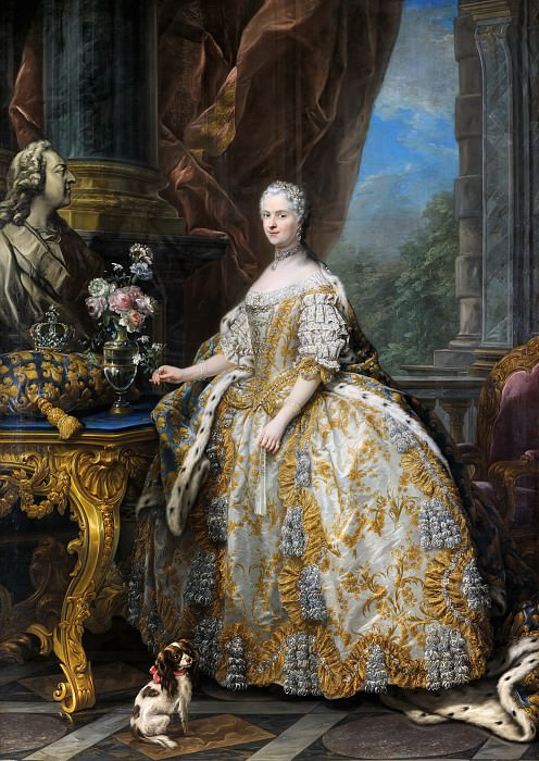 Шарль ван Ло -- Королева Франции Мария Лещинская , Версальский дворец