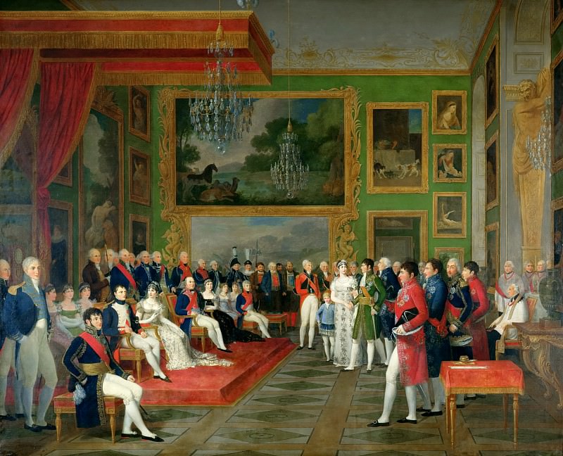 Франсуа-Гийом Менажо -- Бракосочетание принца Евгения с Амелией Баварской в Мюнхене 13 января 1806 года, Версальский дворец